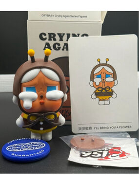 Pop Mart Crybaby Crying Again I'll Bring You A Flower Figure Authentic